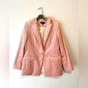 J. Crew Willa Blazer in Stretch Velvet Pink Rose Size 10